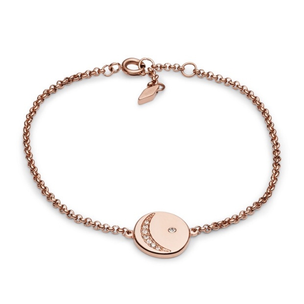 Fossil rose gold moon bracelet